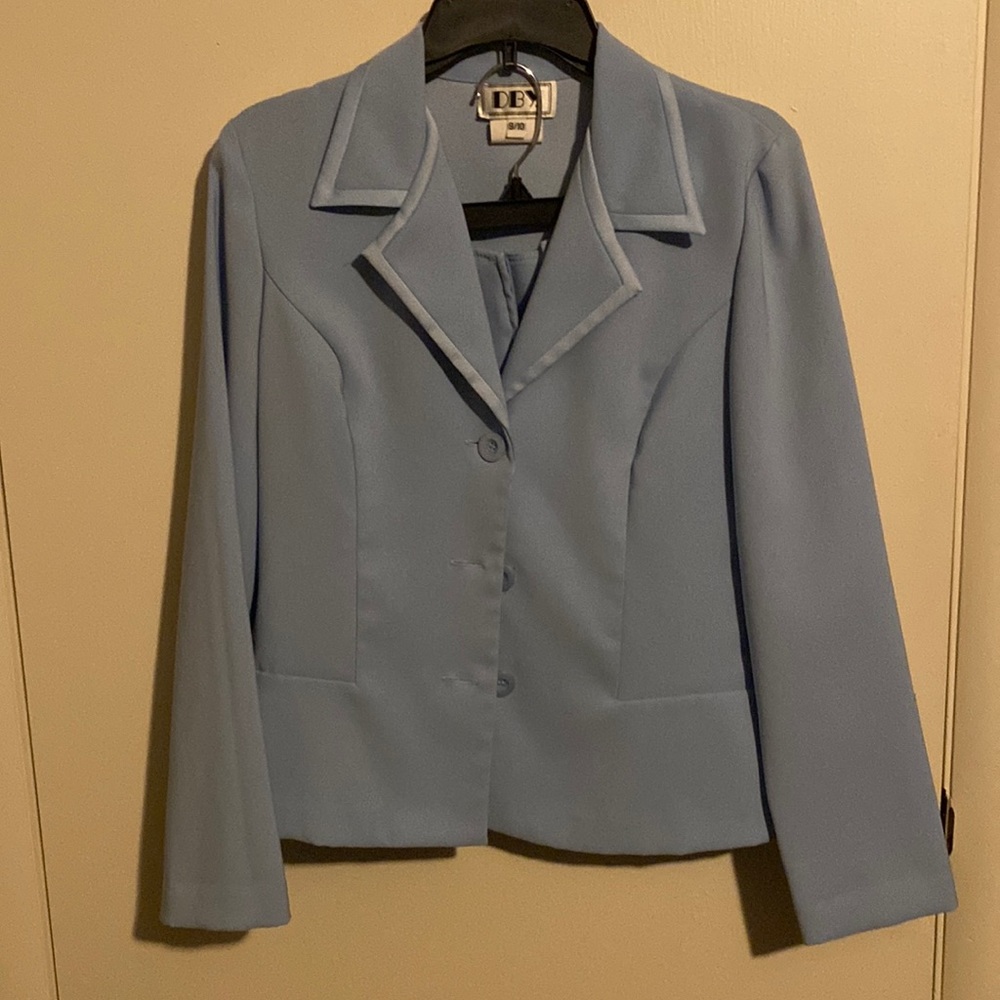 Powder blue skirt and jacket 9/10 med